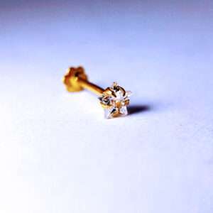 Star Shape Gold Nosepin