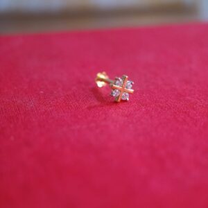 4 Stone Diamond Nosepin